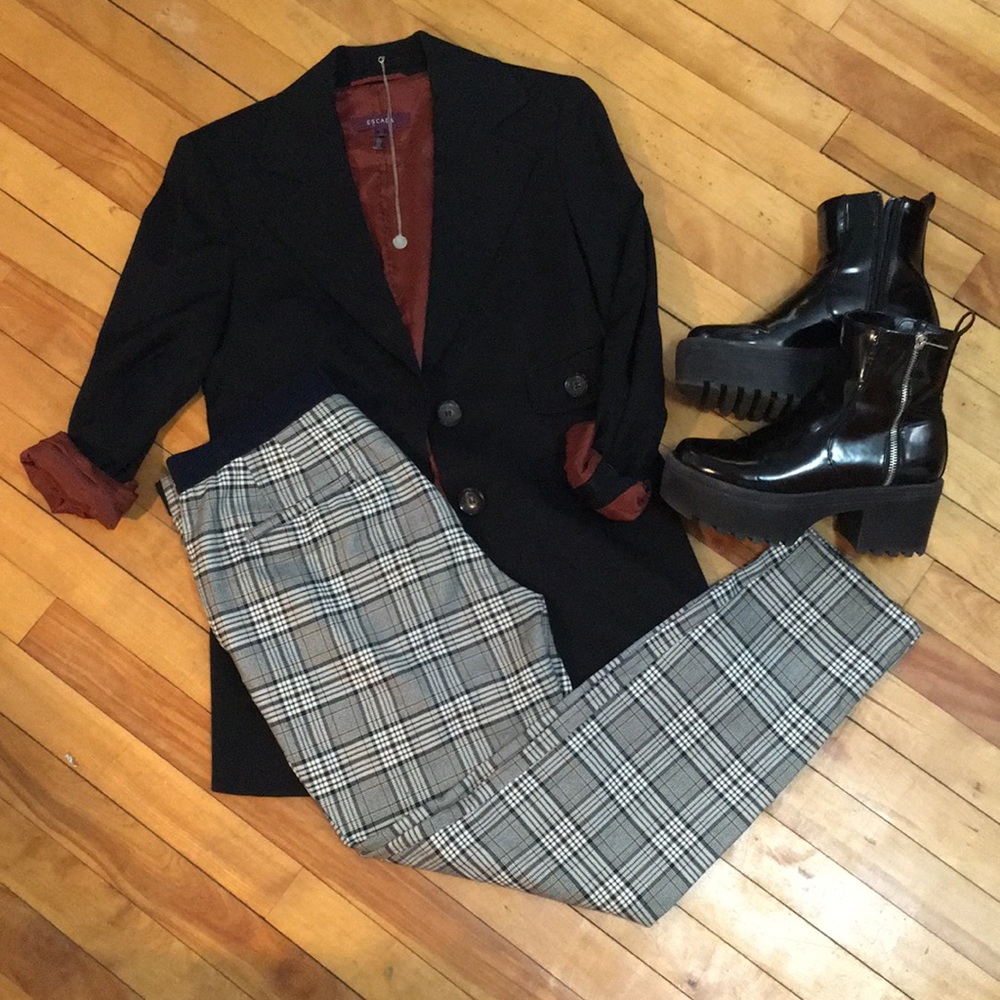Zara plaid pants